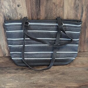 NWOT Jewell by Thirty-One Elegant Striped City Chic Tote Bag Purse